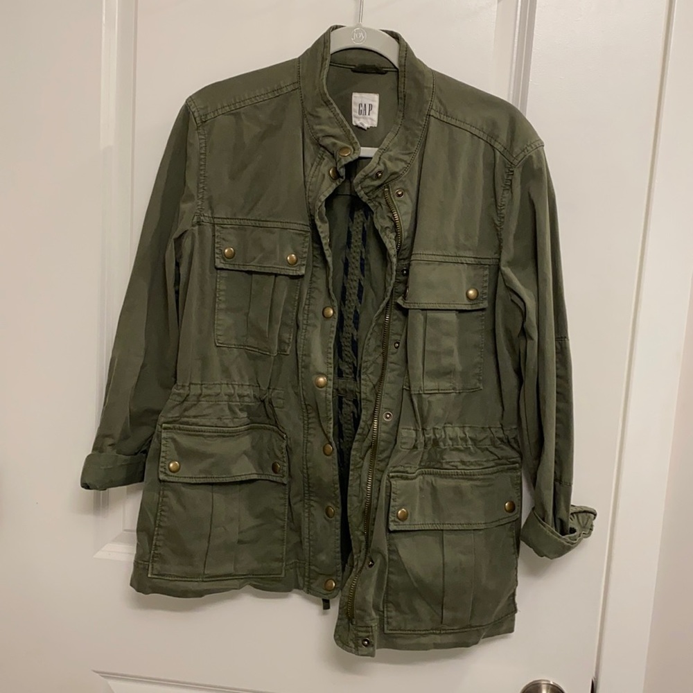 Green Gap Military Style Jacket Size M